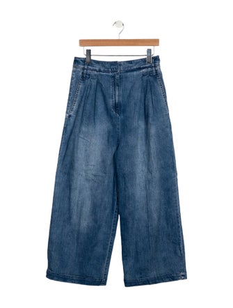 Tibi High-Rise Wide Leg Jeans