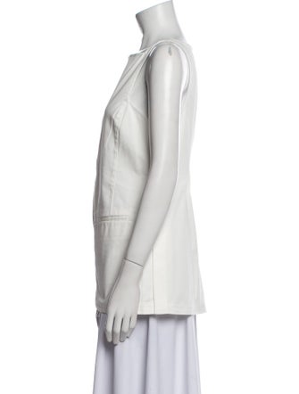 Tibi Square Neckline Sleeveless Tunic