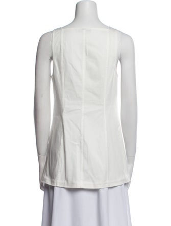 Tibi Square Neckline Sleeveless Tunic