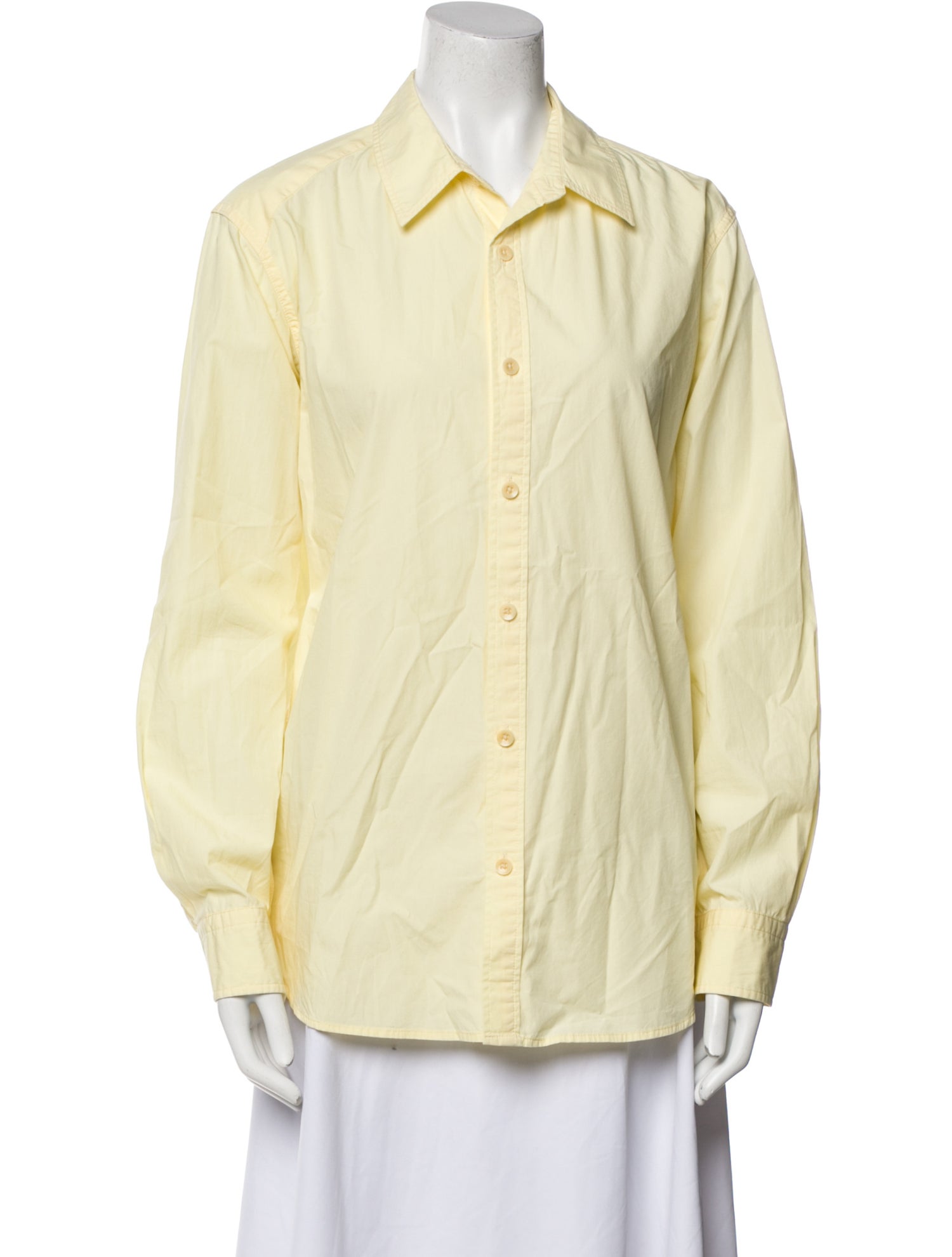 Tibi Long Sleeve Button-Up Top