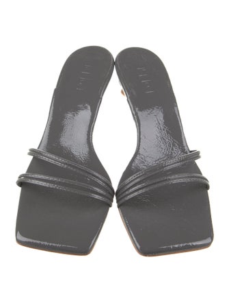 Tibi Patent Leather Slides