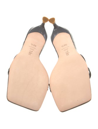 Tibi Patent Leather Slides