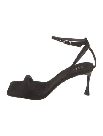 Tibi Suede Printed Gladiator Sandals