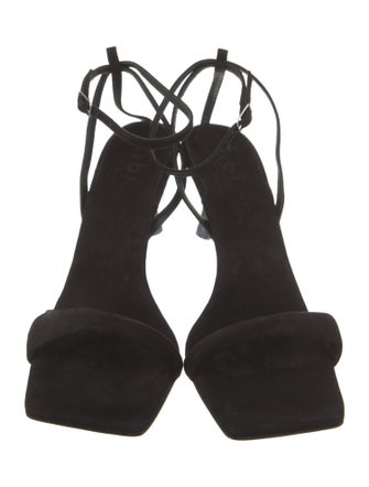 Tibi Suede Printed Gladiator Sandals