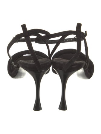 Tibi Suede Printed Gladiator Sandals