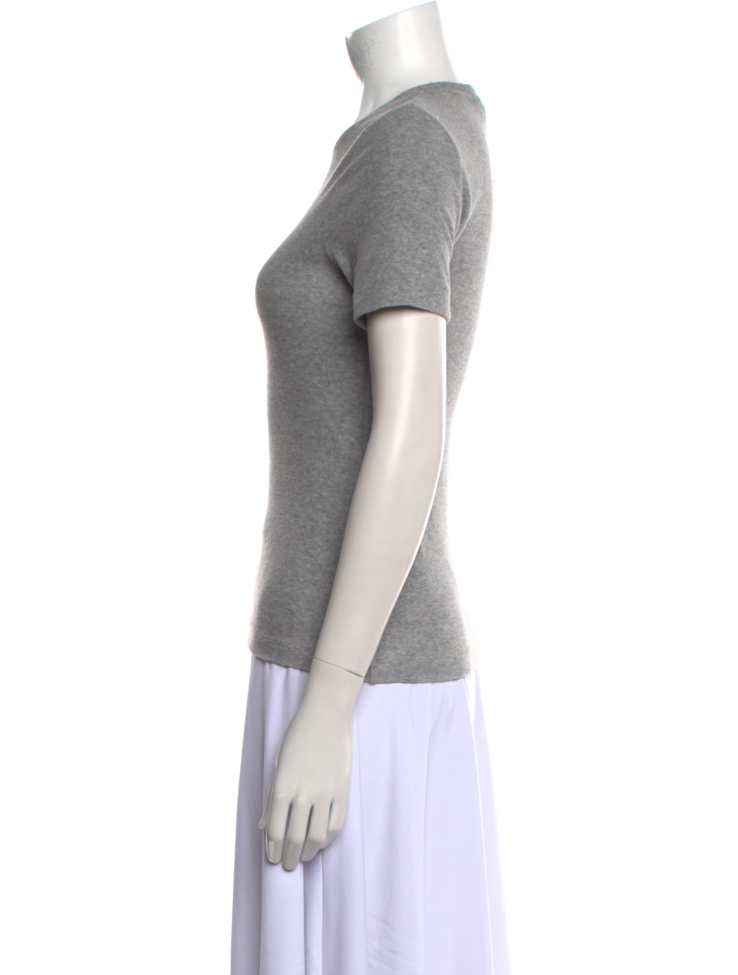 Tibi Terry Cloth Crew Neck T-Shirt