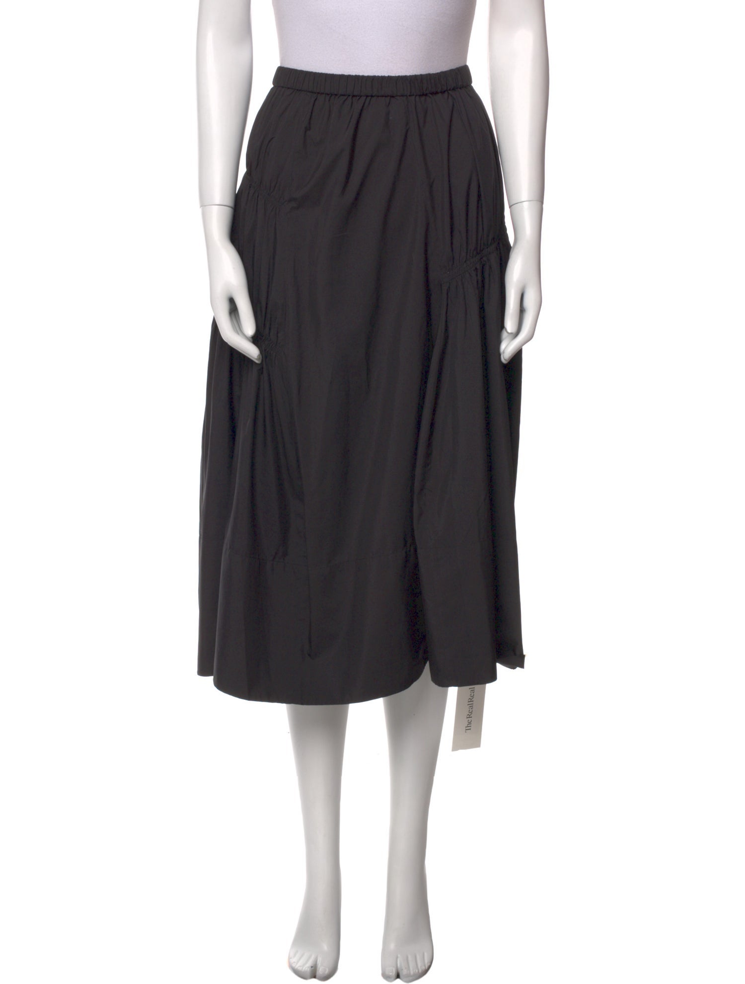 Tibi Pleated Accents Midi Length Skirt