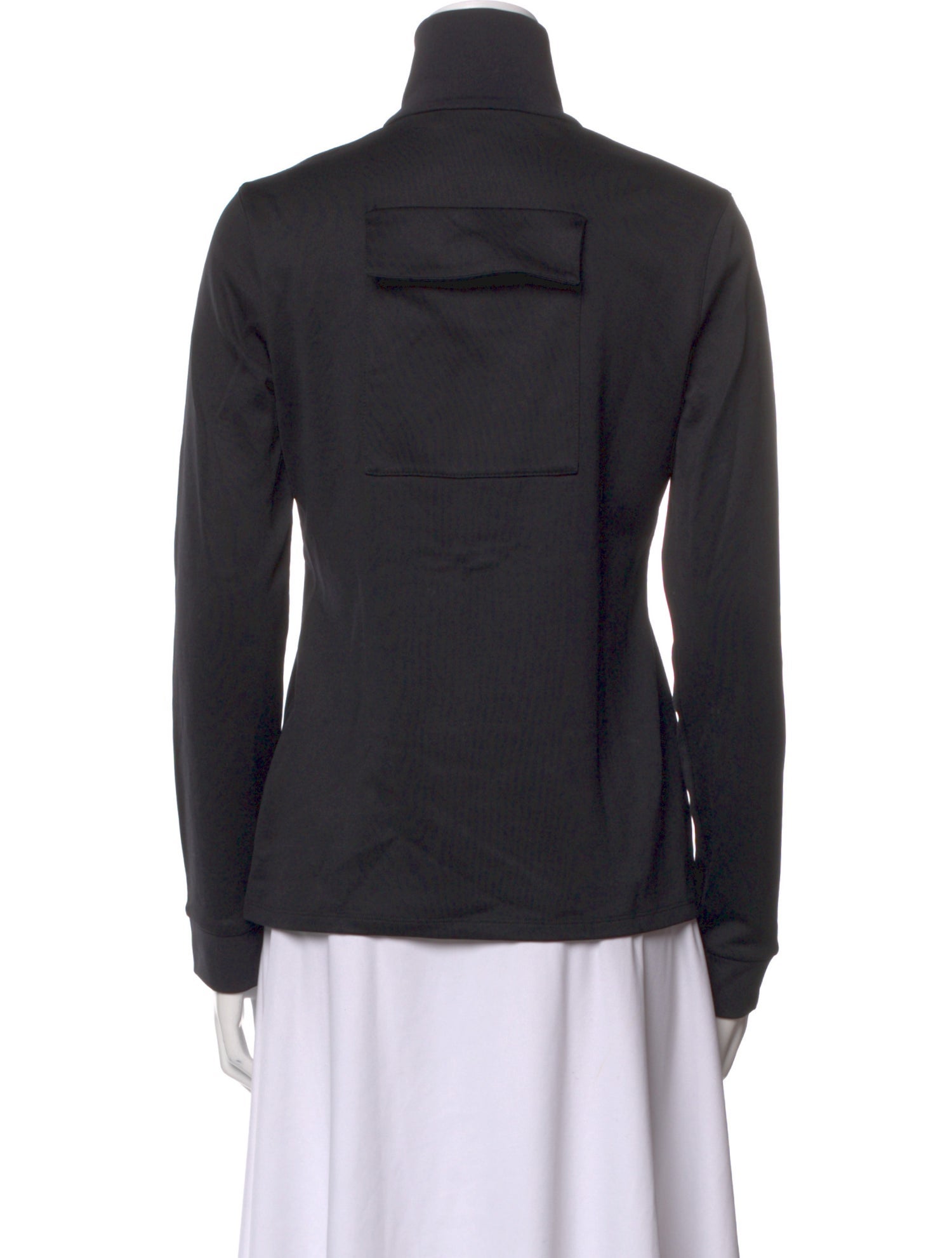 Tibi Mock Neck Long Sleeve Sweatshirt