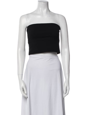 Tibi Strapless Crop Top