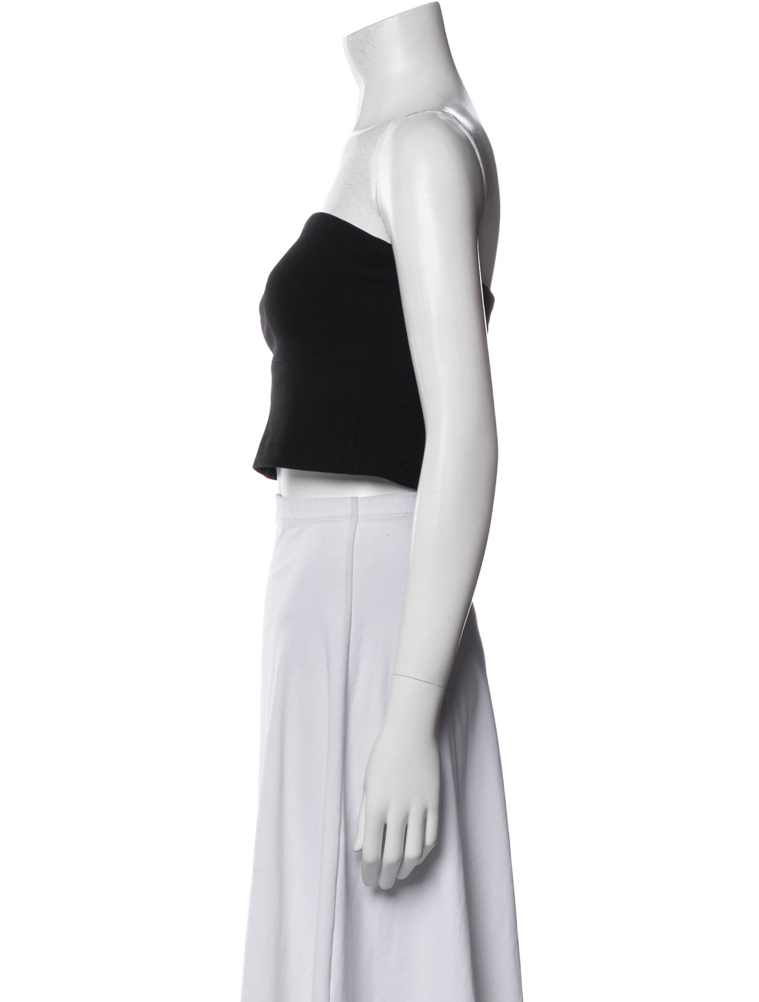 Tibi Strapless Crop Top