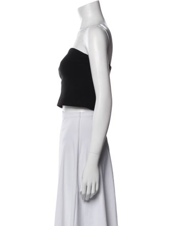 Tibi Strapless Crop Top