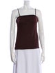 Tibi Wool Square Neckline Top