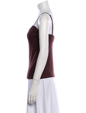 Tibi Wool Square Neckline Top