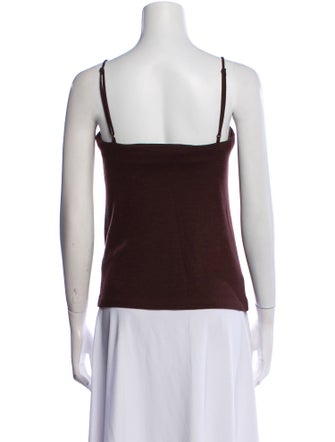 Tibi Wool Square Neckline Top