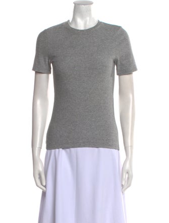 Tibi Terry Cloth Crew Neck T-Shirt