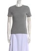Tibi Terry Cloth Crew Neck T-Shirt