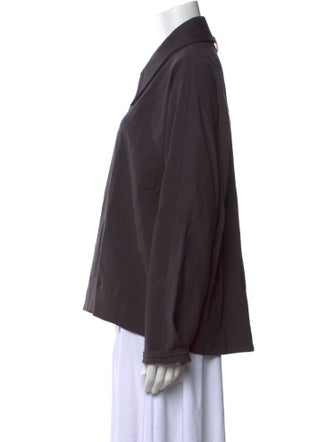 Tibi Long Sleeve Button-Up Top