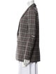 Tibi Plaid Print Blazer
