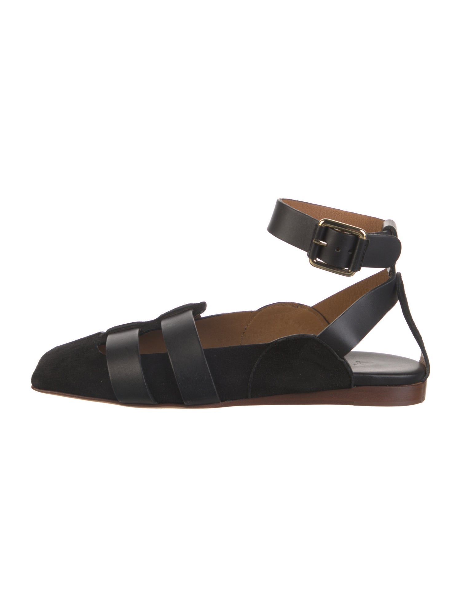 Tibi Suede Slingback Flats