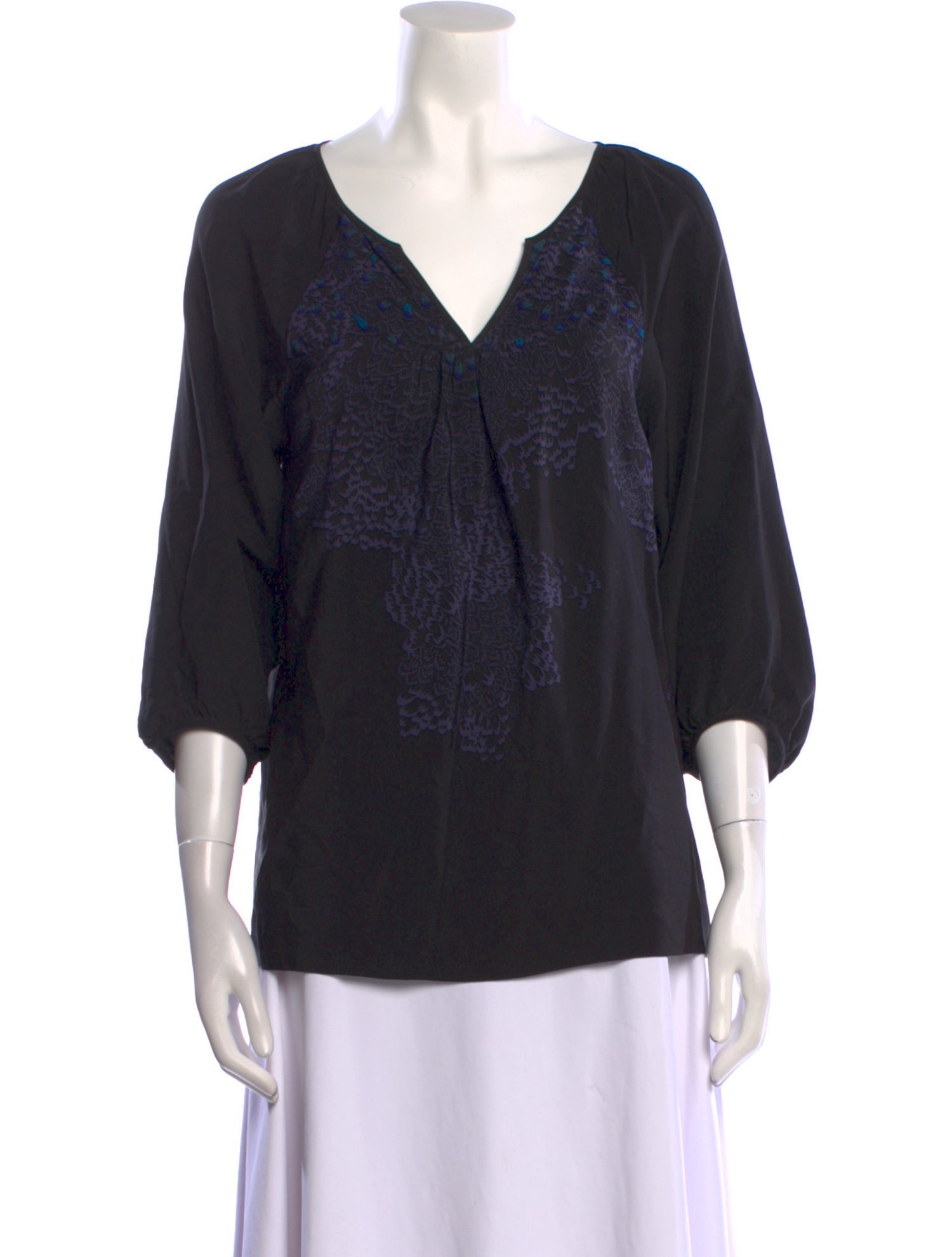 Tibi Silk Printed Blouse