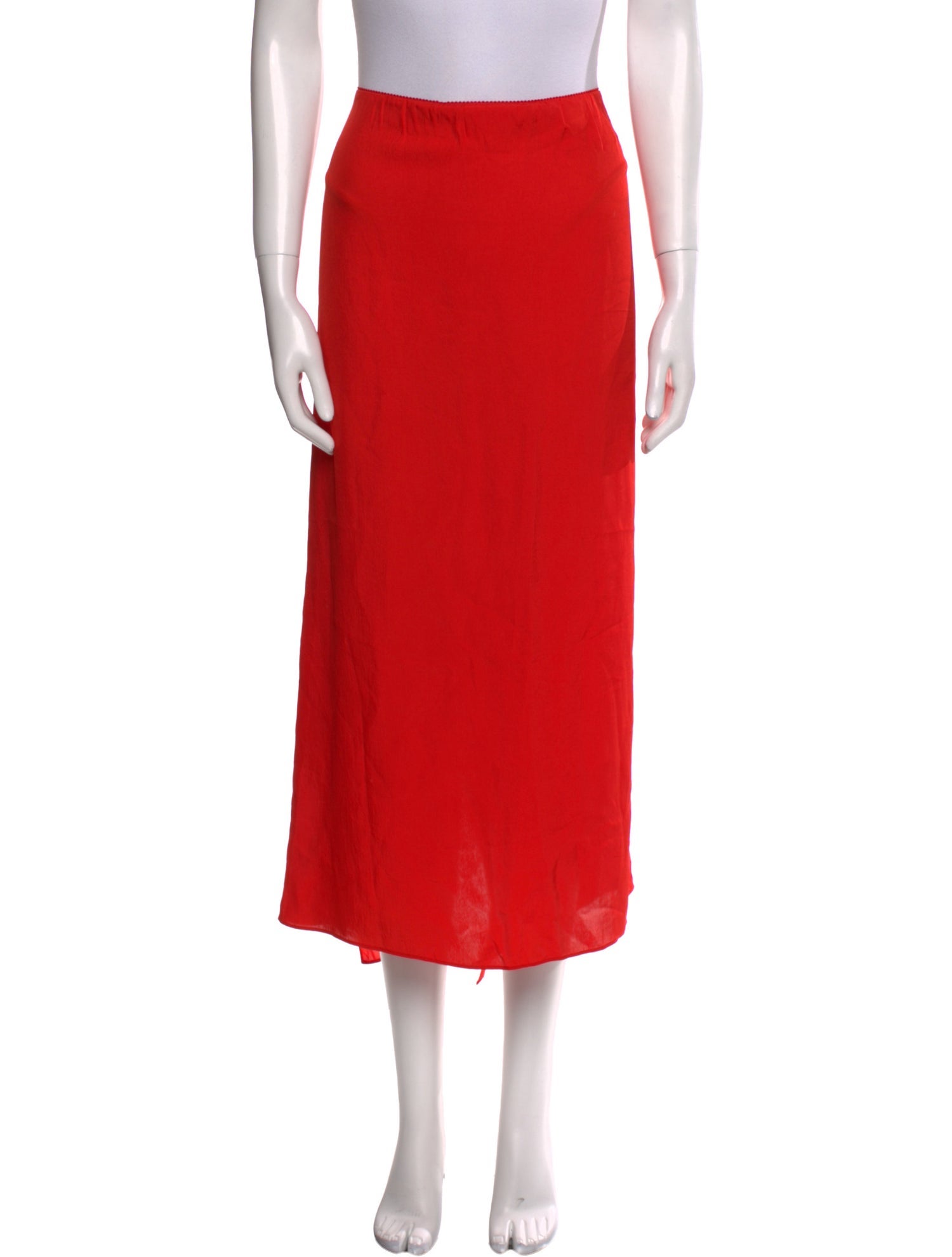 Tibi Pleated Accents Midi Length Skirt