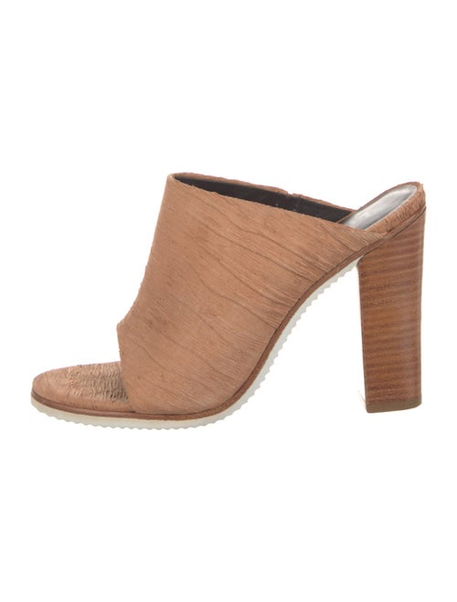 Tibi Leather Leather Trim Embellishment Slides