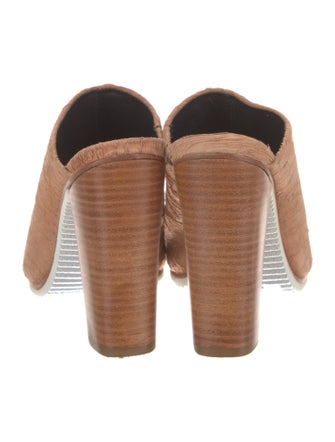 Tibi Leather Leather Trim Embellishment Slides