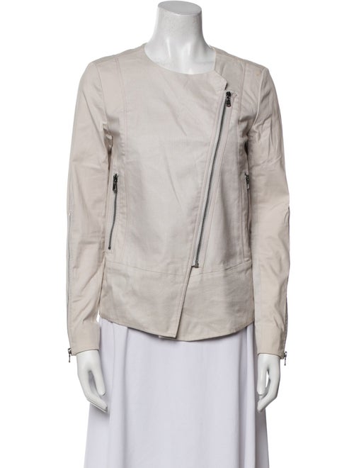 Tibi Linen Biker Jacket