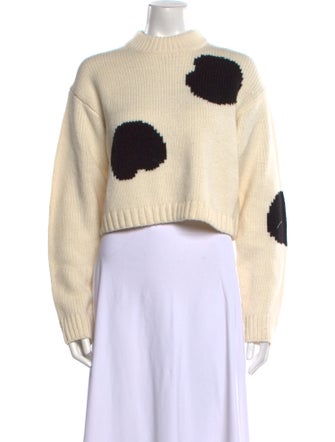 Tibi Wool Printed Sweater