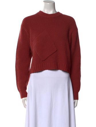 Tibi Merino Wool Crew Neck Sweater