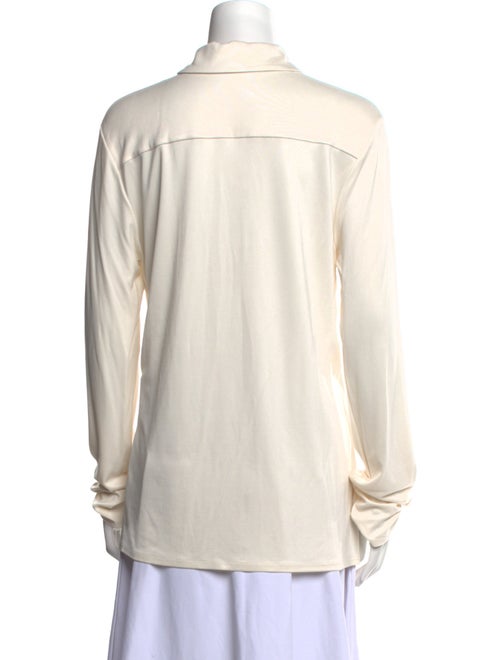 Tibi Long Sleeve Button-Up Top