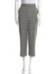 Tibi Plaid Print Straight Leg Pants