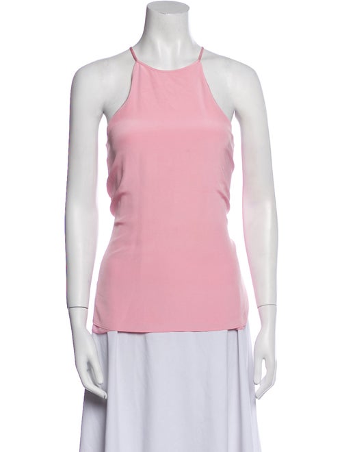 Tibi Silk Square Neckline Top