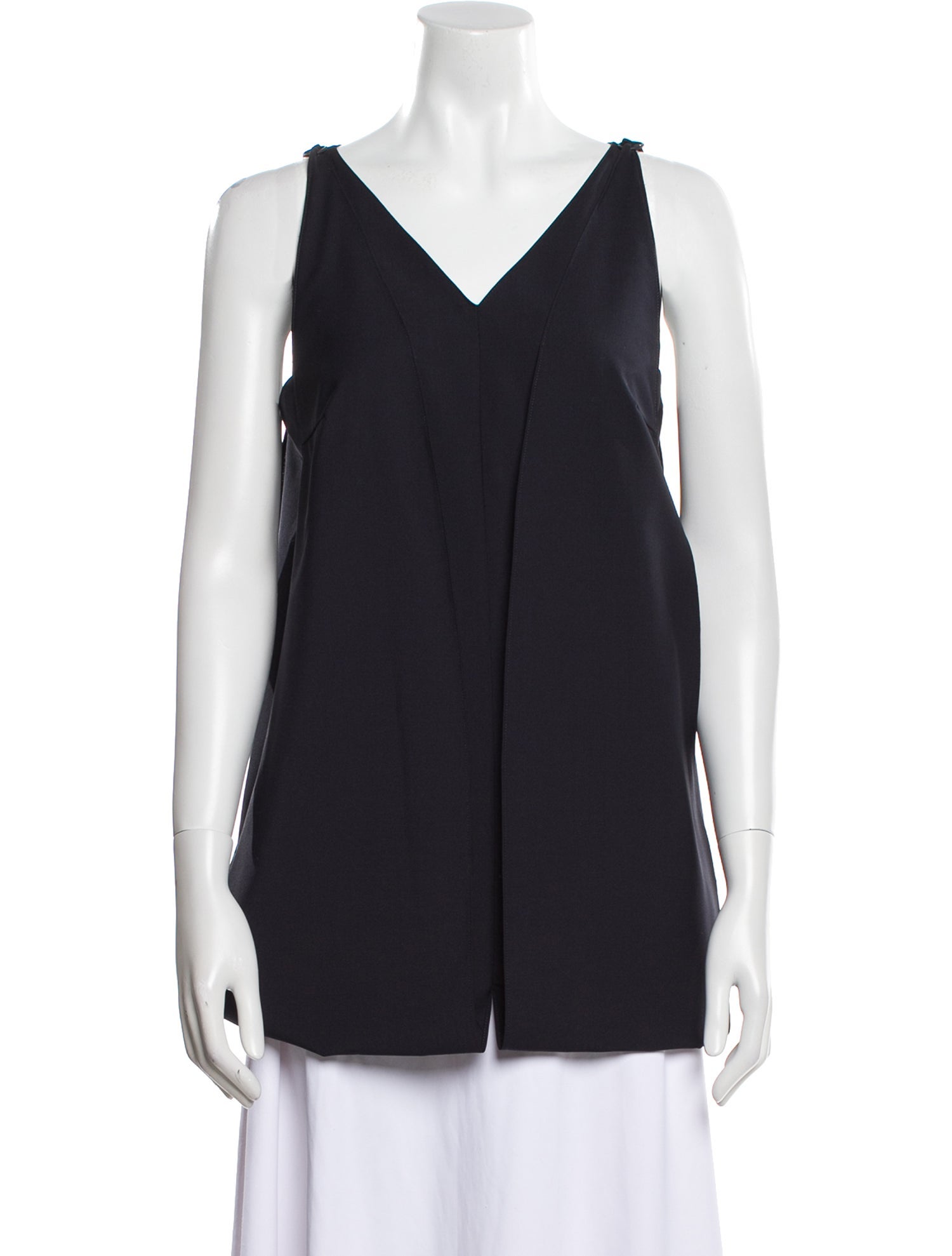 Tibi V-Neck Sleeveless Top