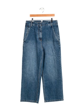 Tibi High-Rise Wide Leg Jeans