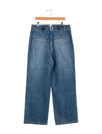 Tibi High-Rise Wide Leg Jeans