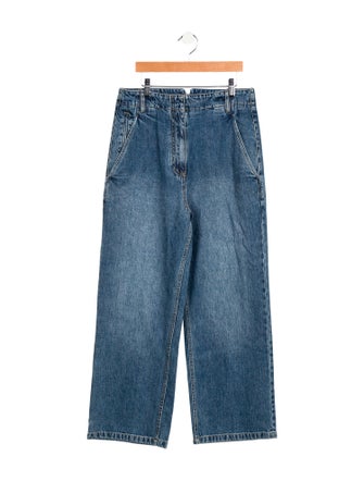 Tibi High-Rise Wide Leg Jeans