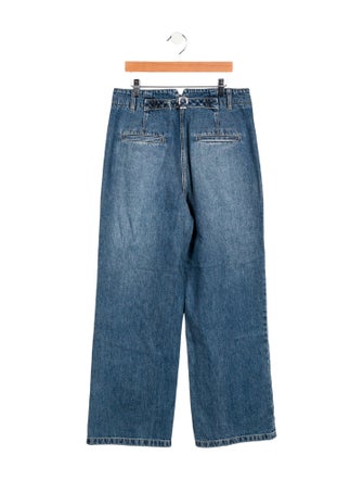 Tibi High-Rise Wide Leg Jeans