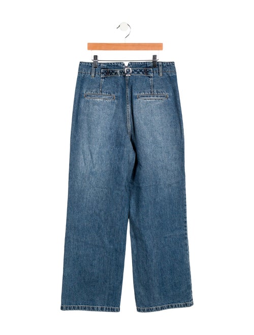 Tibi High-Rise Wide Leg Jeans