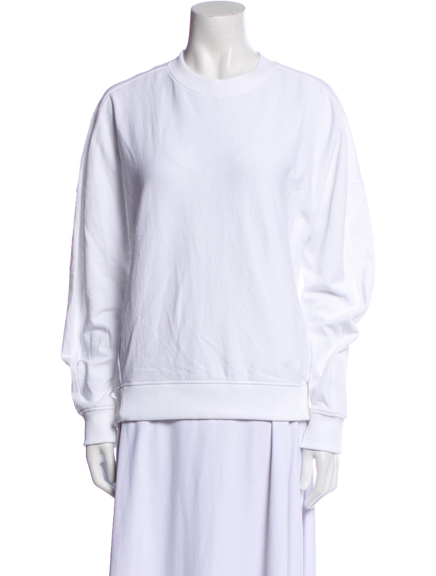 Tibi Crew Neck Long Sleeve Sweatshirt