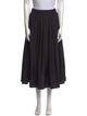 Tibi Pleated Accents Midi Length Skirt
