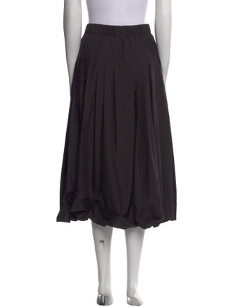 Tibi Pleated Accents Midi Length Skirt
