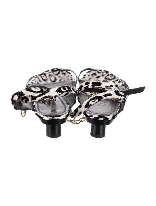 Tibi Suede Printed Sandals