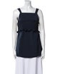 Tibi Square Neckline Sleeveless Top