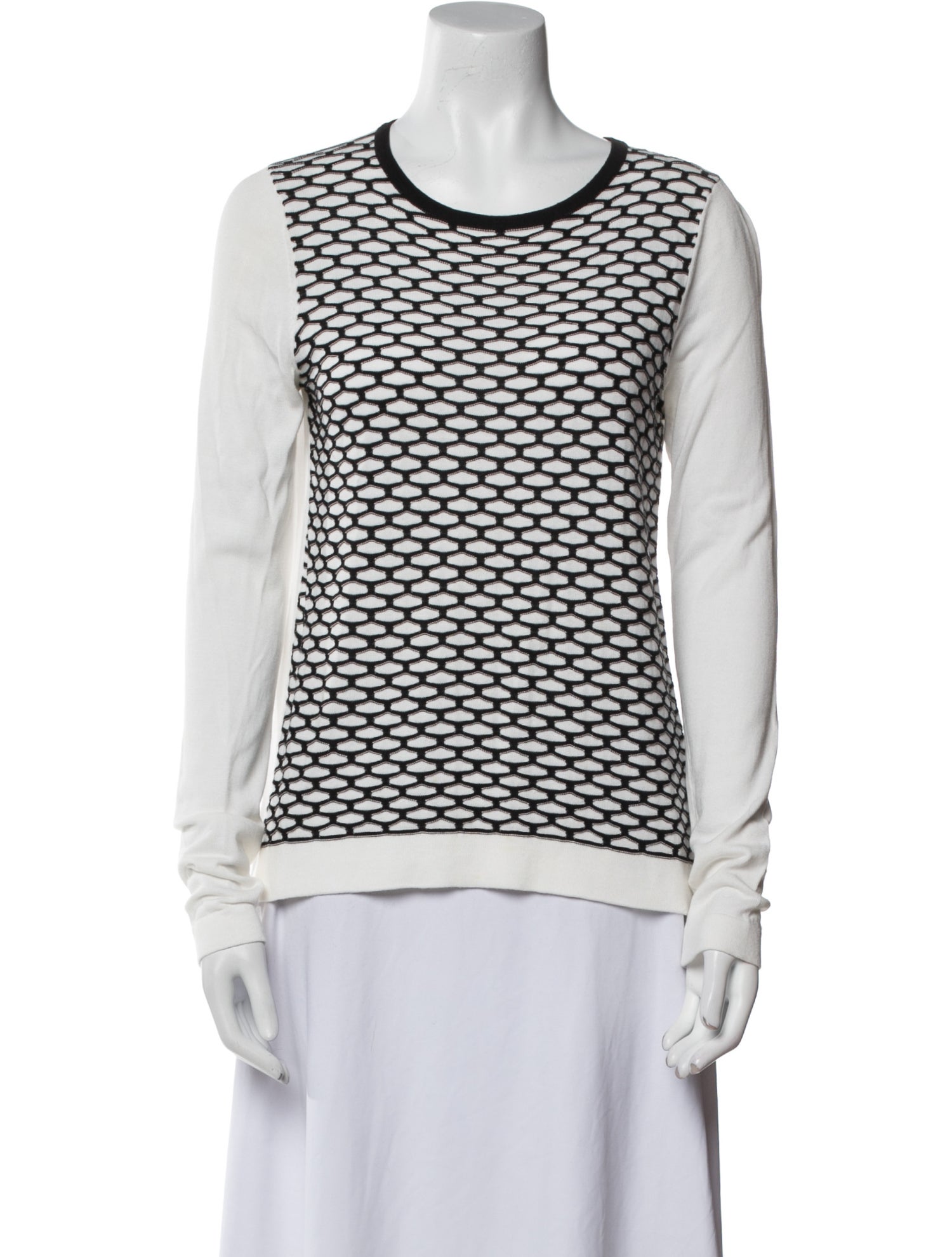 Tibi Printed Crew Neck Sweatshirt