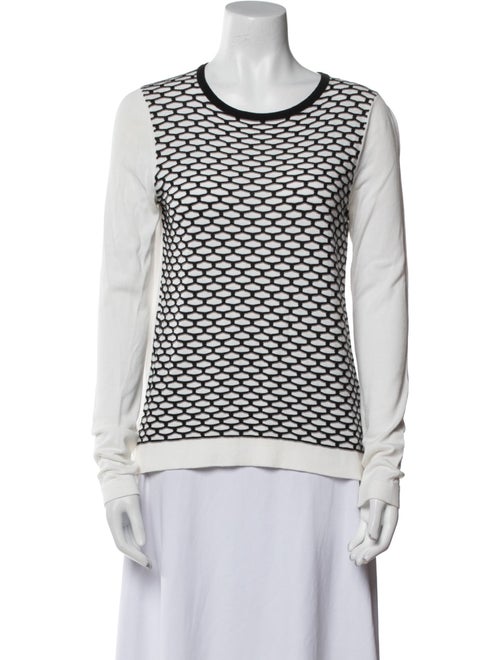 Tibi Printed Crew Neck Sweatshirt
