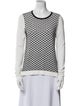 Tibi Printed Crew Neck Sweatshirt