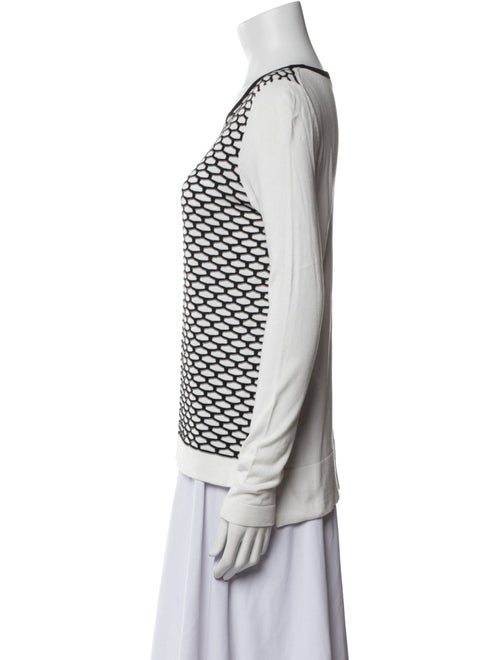 Tibi Printed Crew Neck Sweatshirt