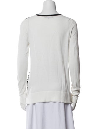 Tibi Printed Crew Neck Sweatshirt