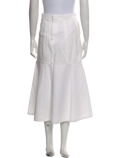 Tibi Pleated Accents Midi Length Skirt